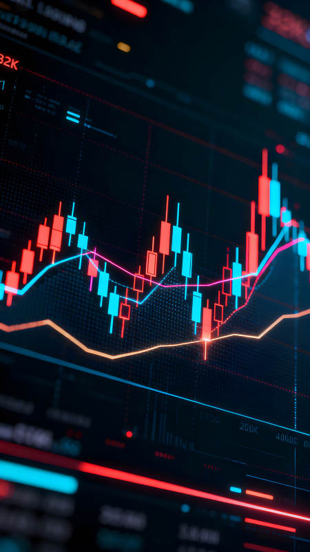 股市波动图表数据可视化图片