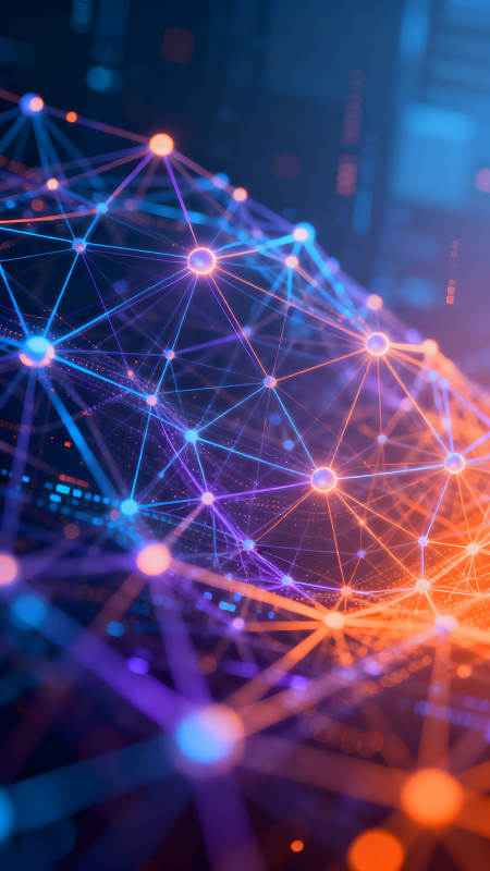 科技感十足的数字网络图片