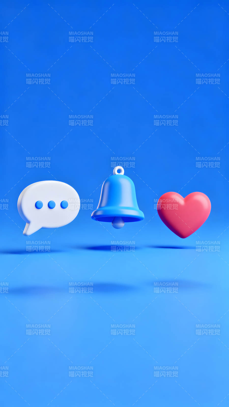 社交媒体图标蓝色背景设计图片