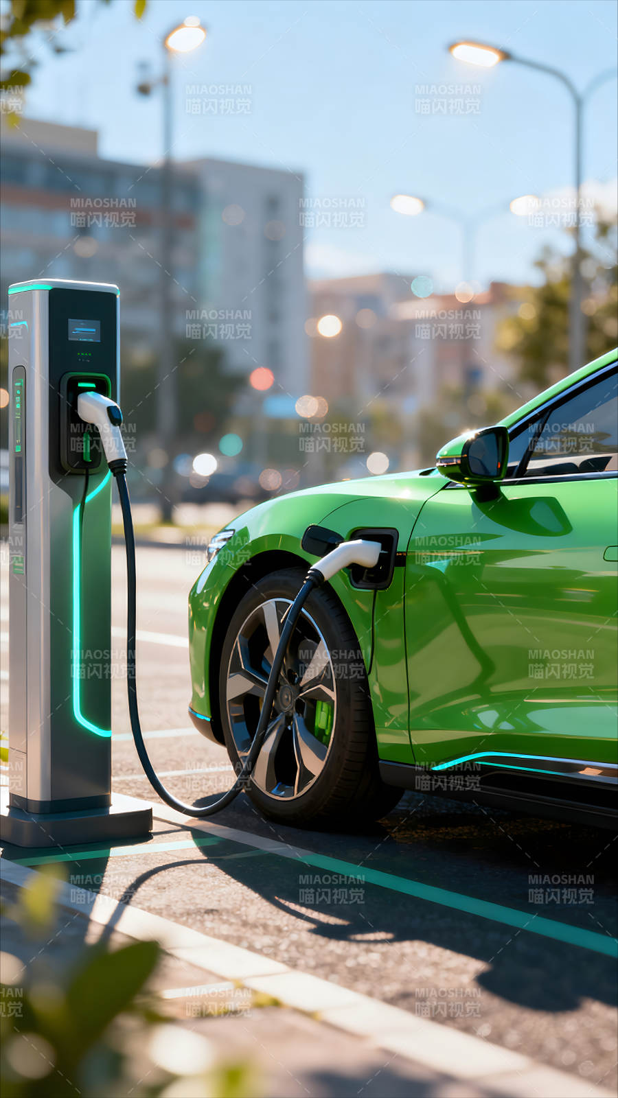 电动汽车充电场景展示图片
