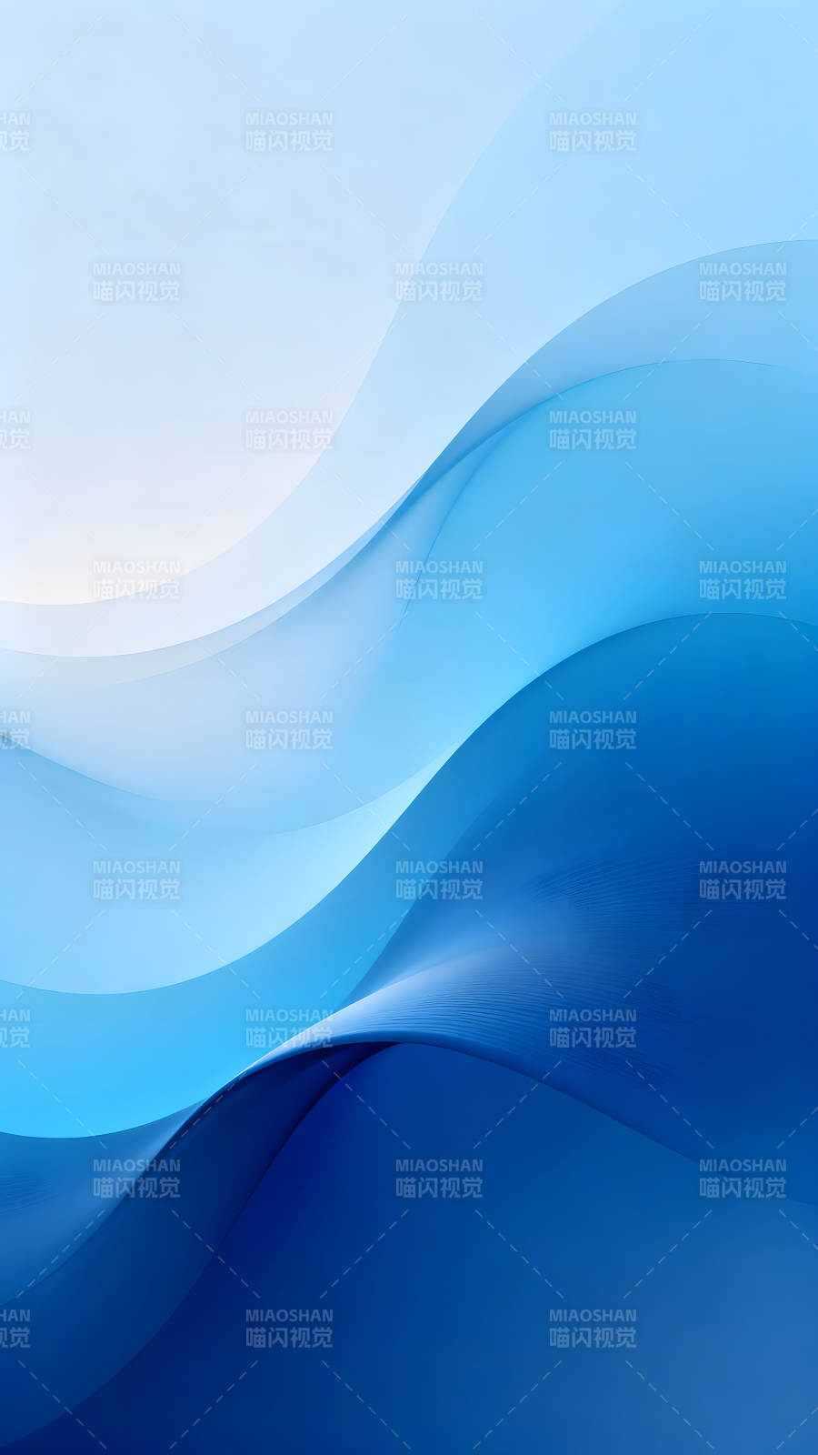 蓝色渐变抽象波浪背景图片