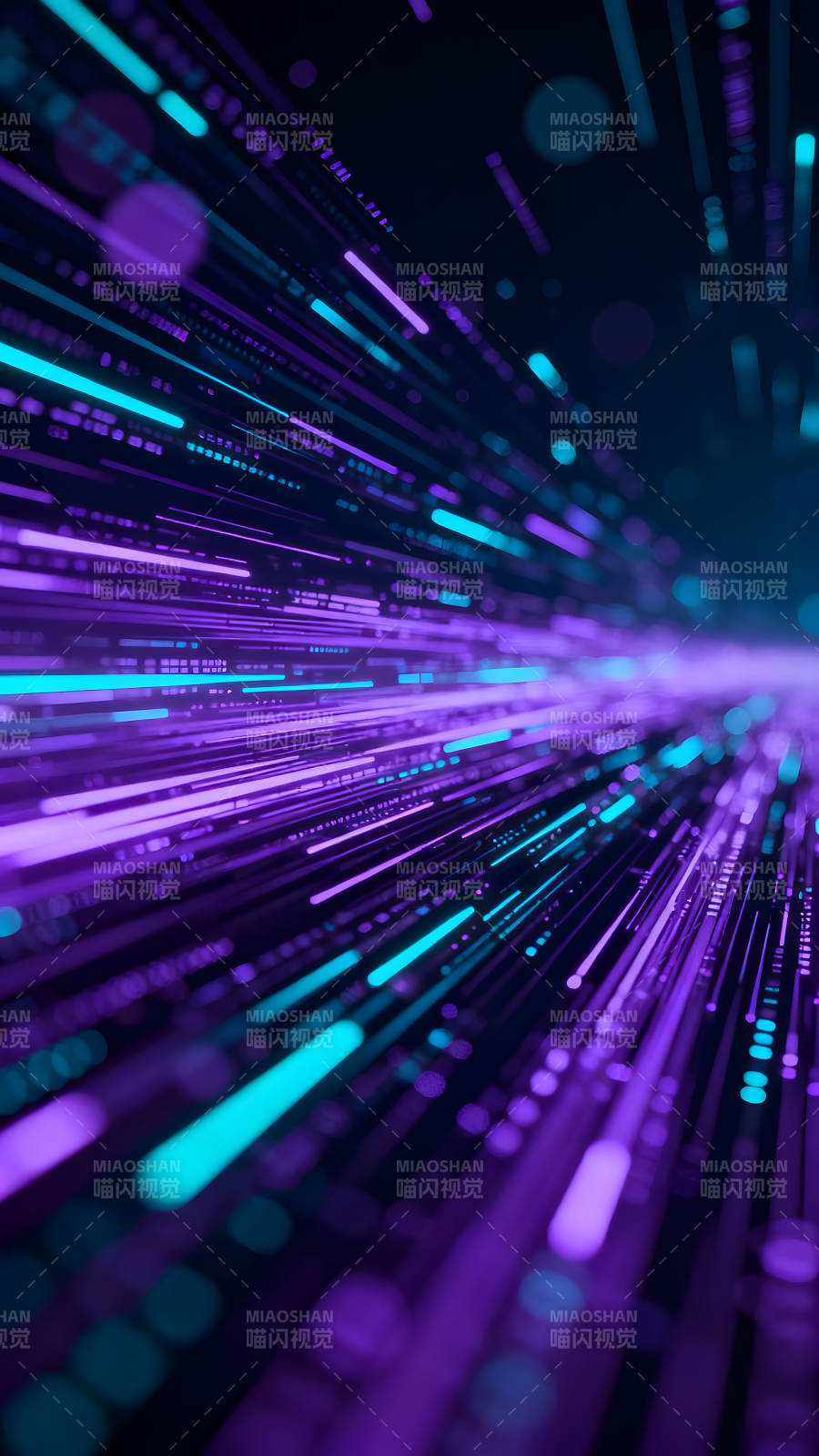 科技感数据流光效视觉冲击图片