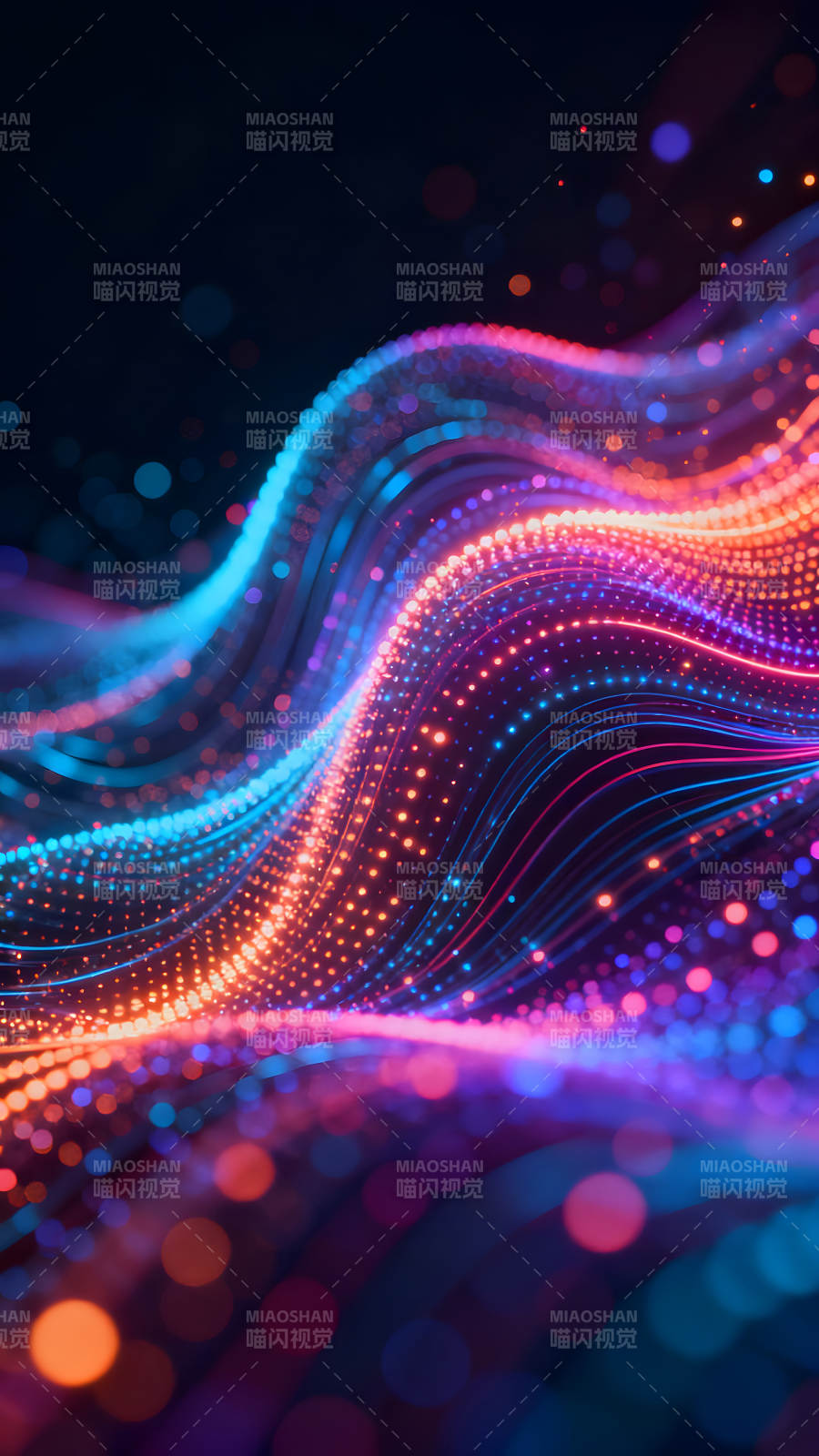 光线流动科技感十足的抽象艺术图片