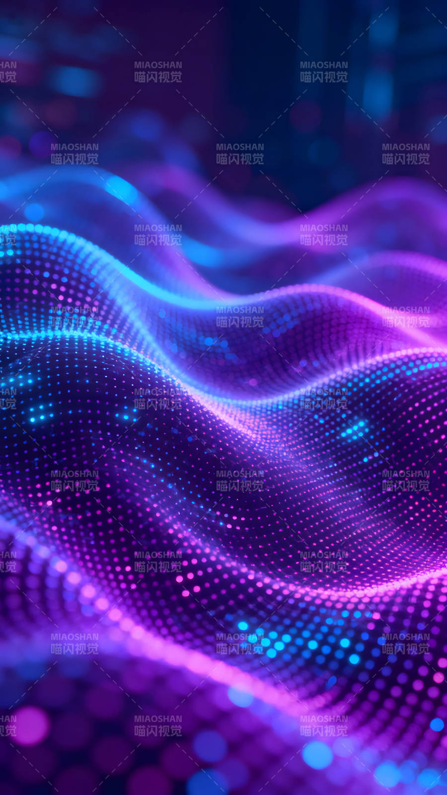 霓虹灯点阵波浪图图片