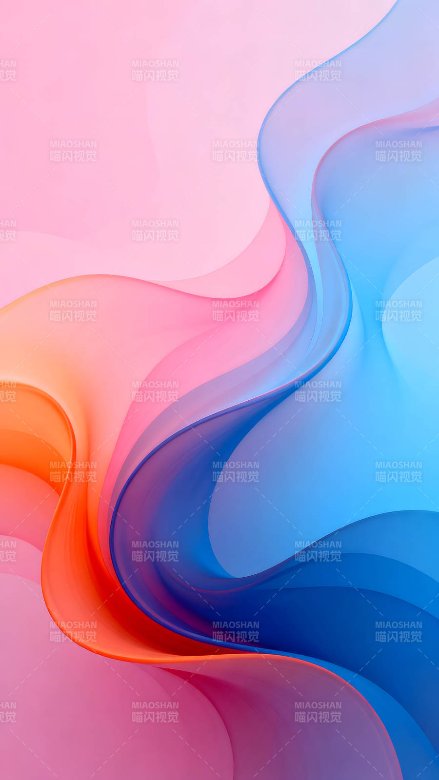抽象流动彩色背景图片