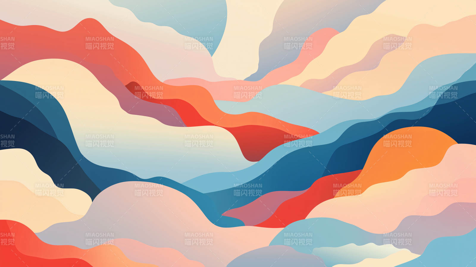 彩色山脉艺术背景图片