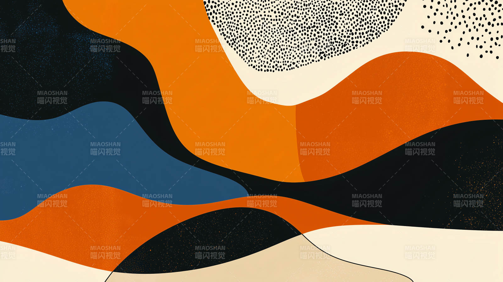 抽象艺术风格的色彩流淌图片