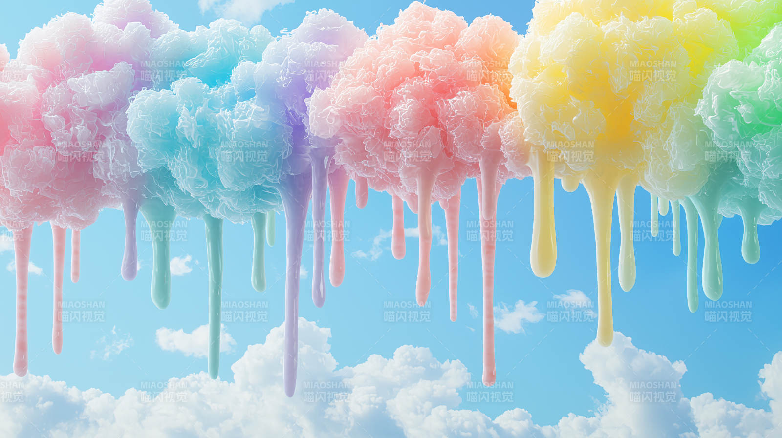 梦幻糖果天空图片