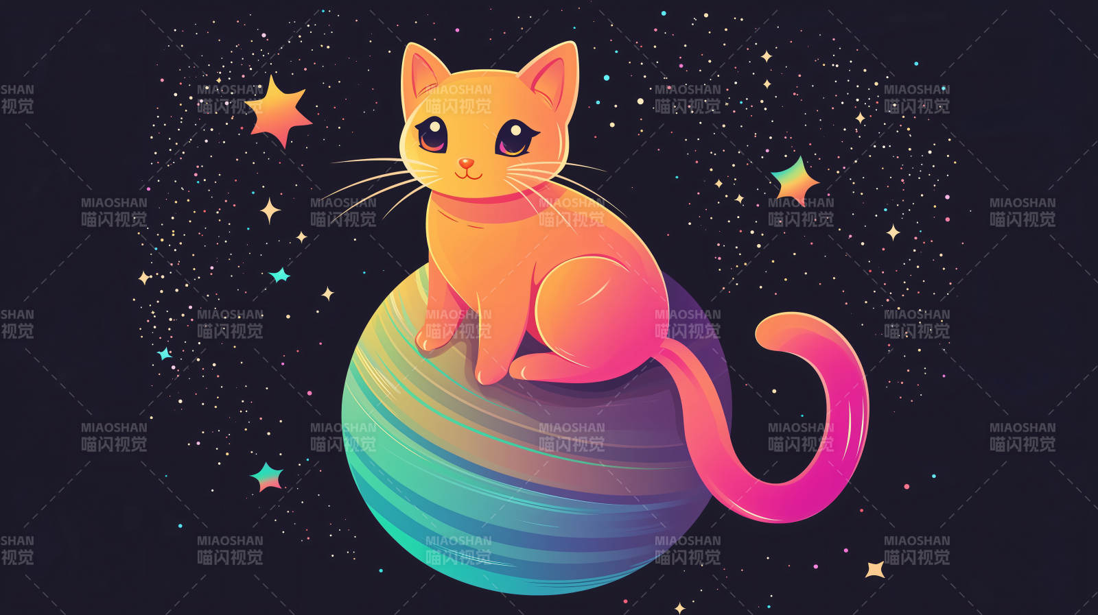 星球上的小猫图片