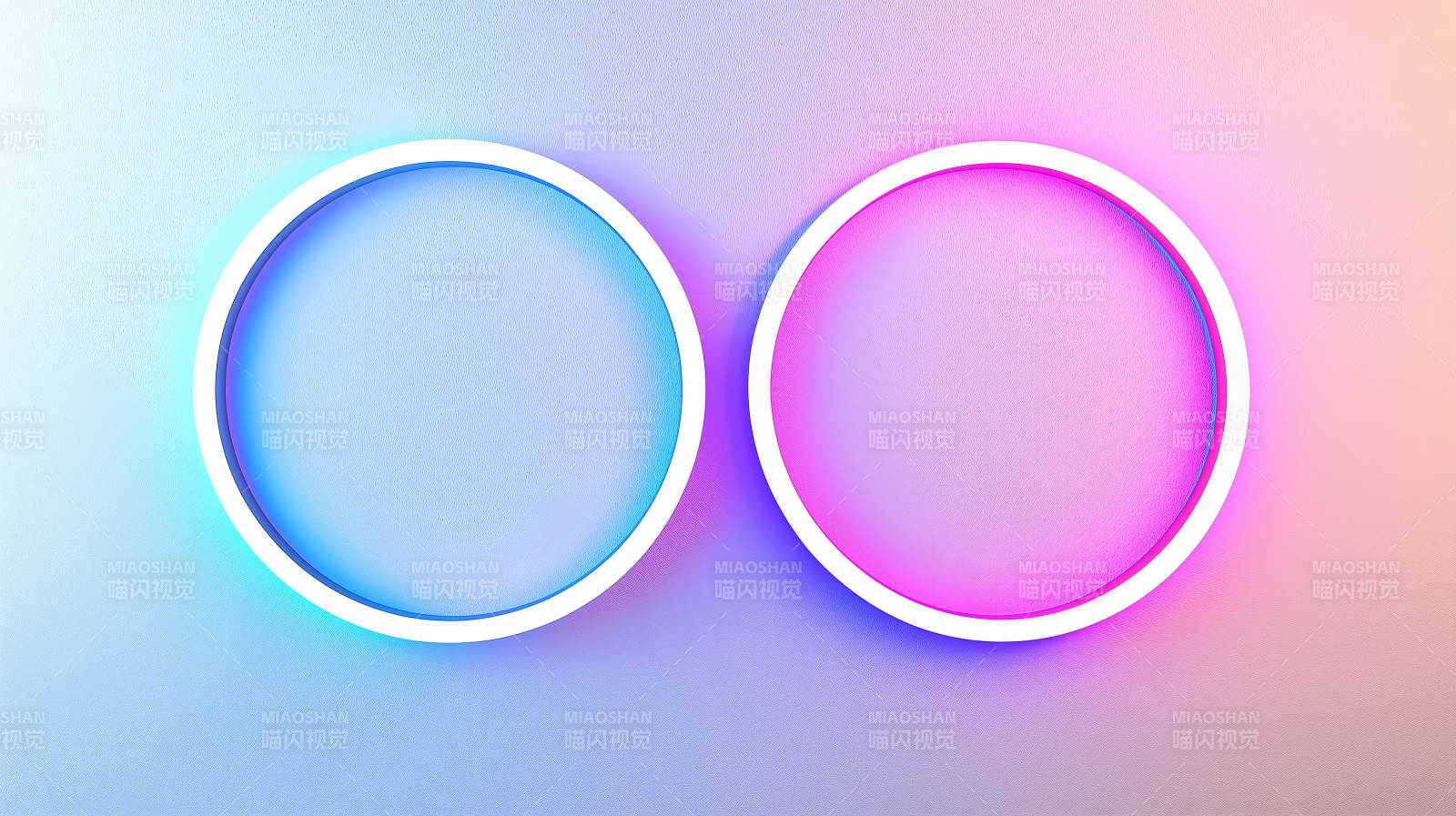 梦幻霓虹圆环图片