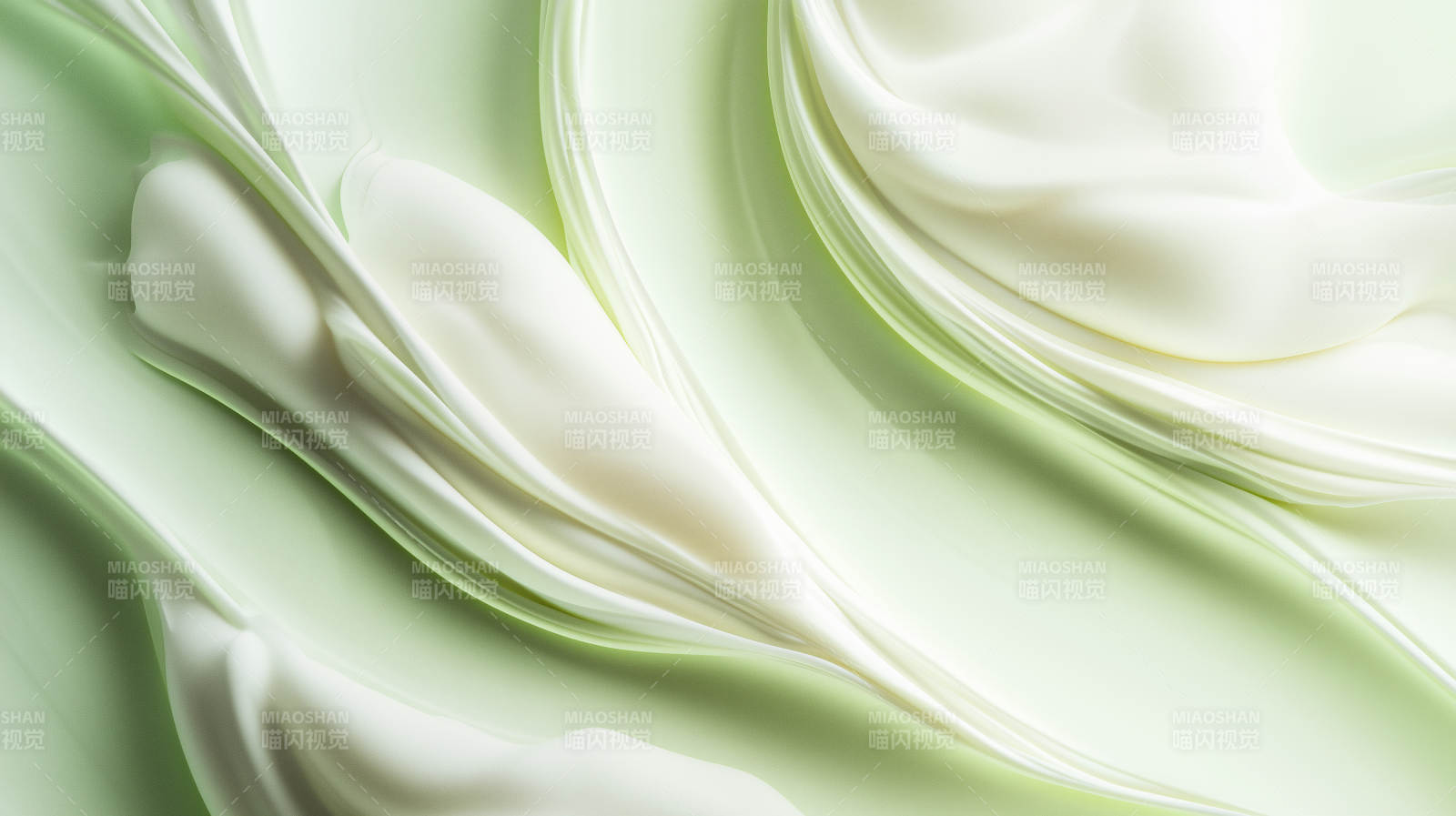 轻柔的薄荷绿丝绸图片