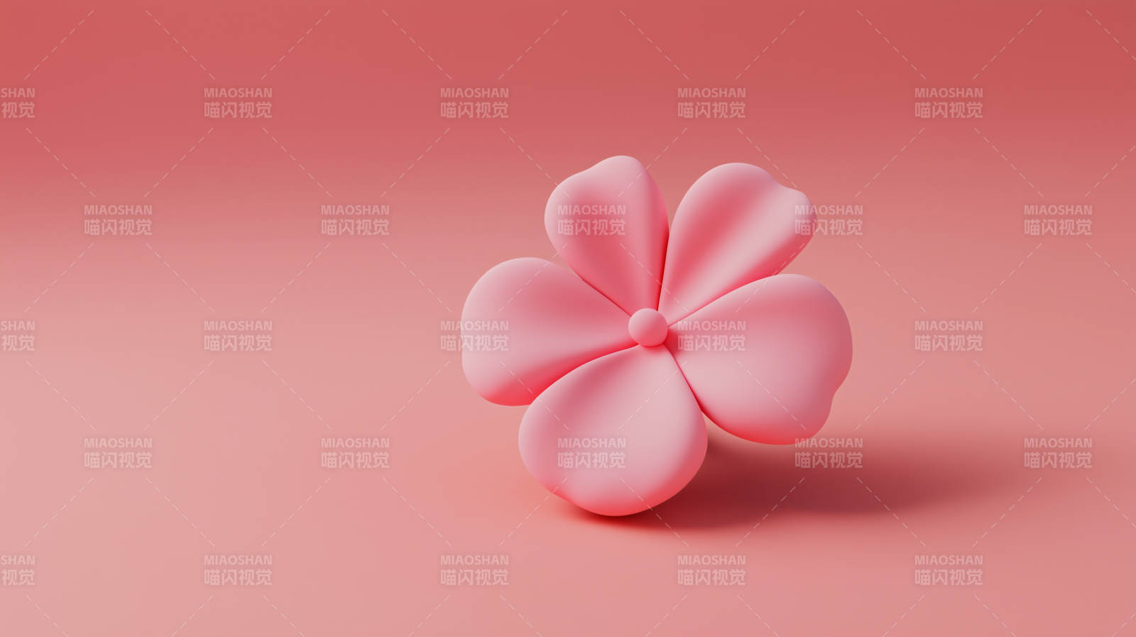 简约粉色花卉图片