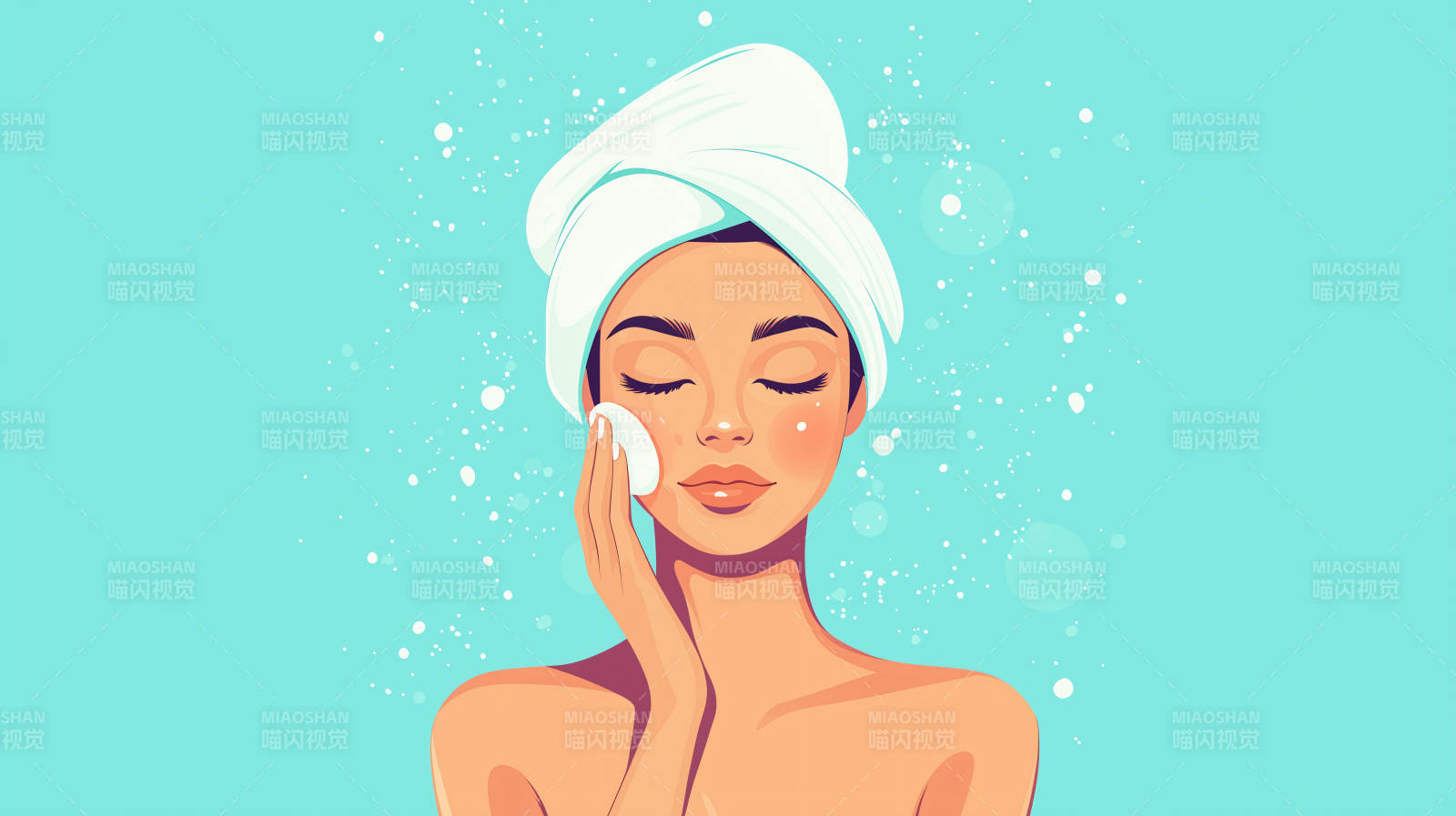 洁面护肤的日常图片