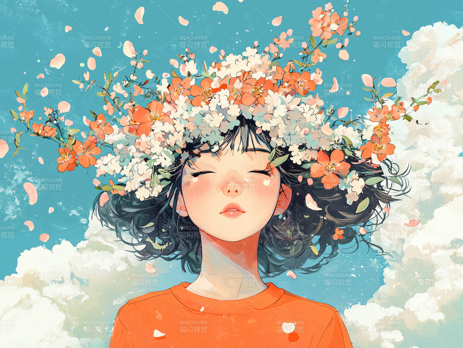 花冠少女的春日梦图片