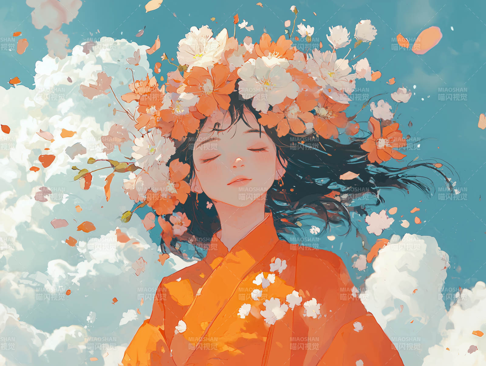 花冠少女的春日梦图片