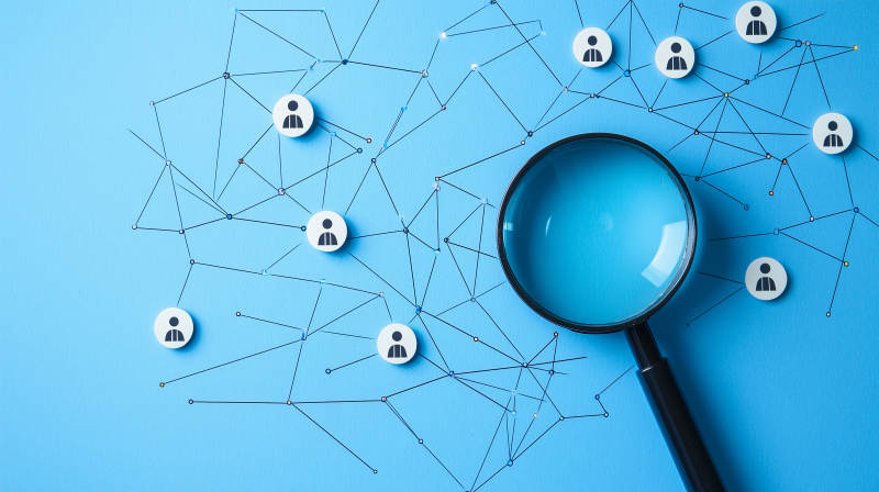 网络连接下的个体人力资源图片