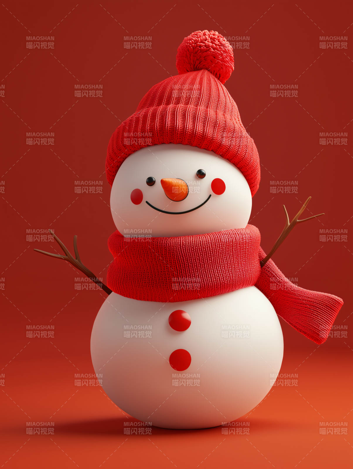 粉色系圣诞雪人图片