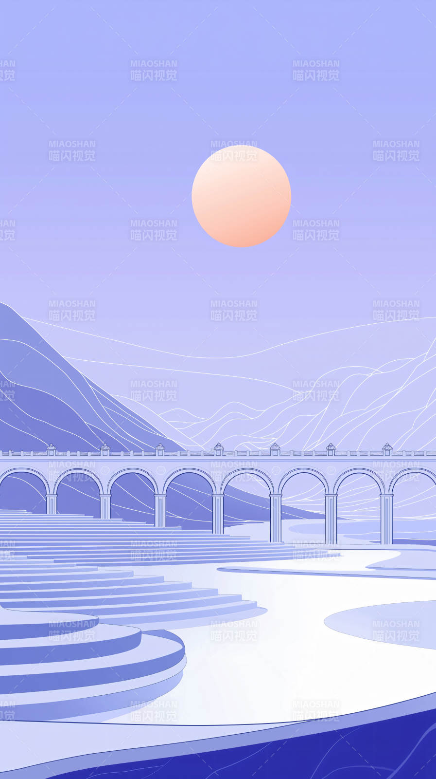 冬夜雪桥冰雪奇缘图片