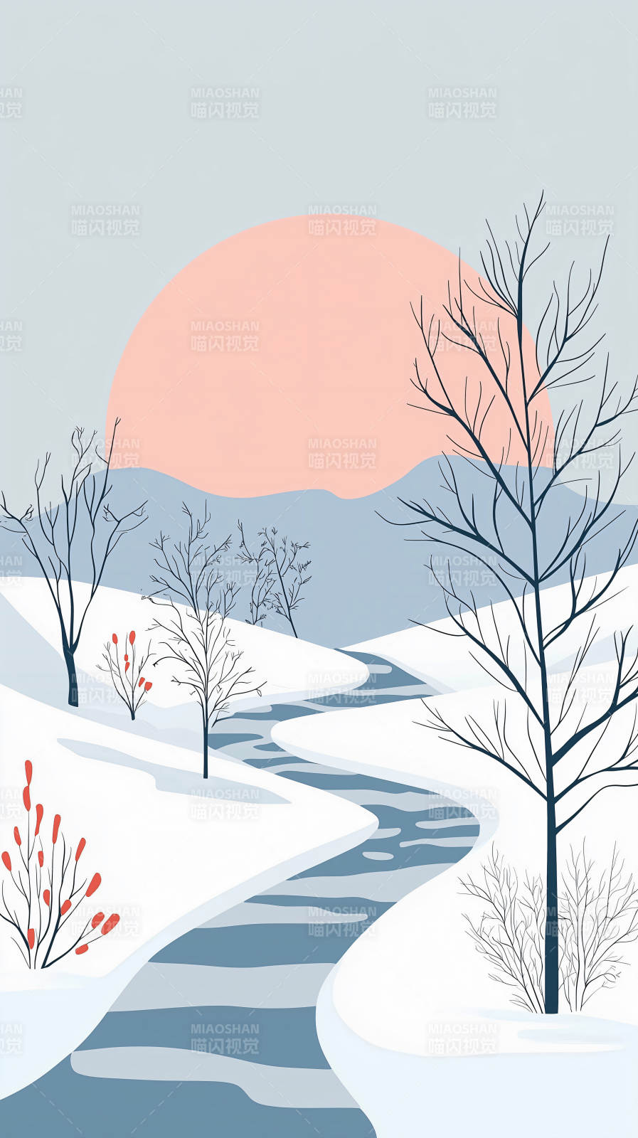 冰川峡谷的静谧之美图片