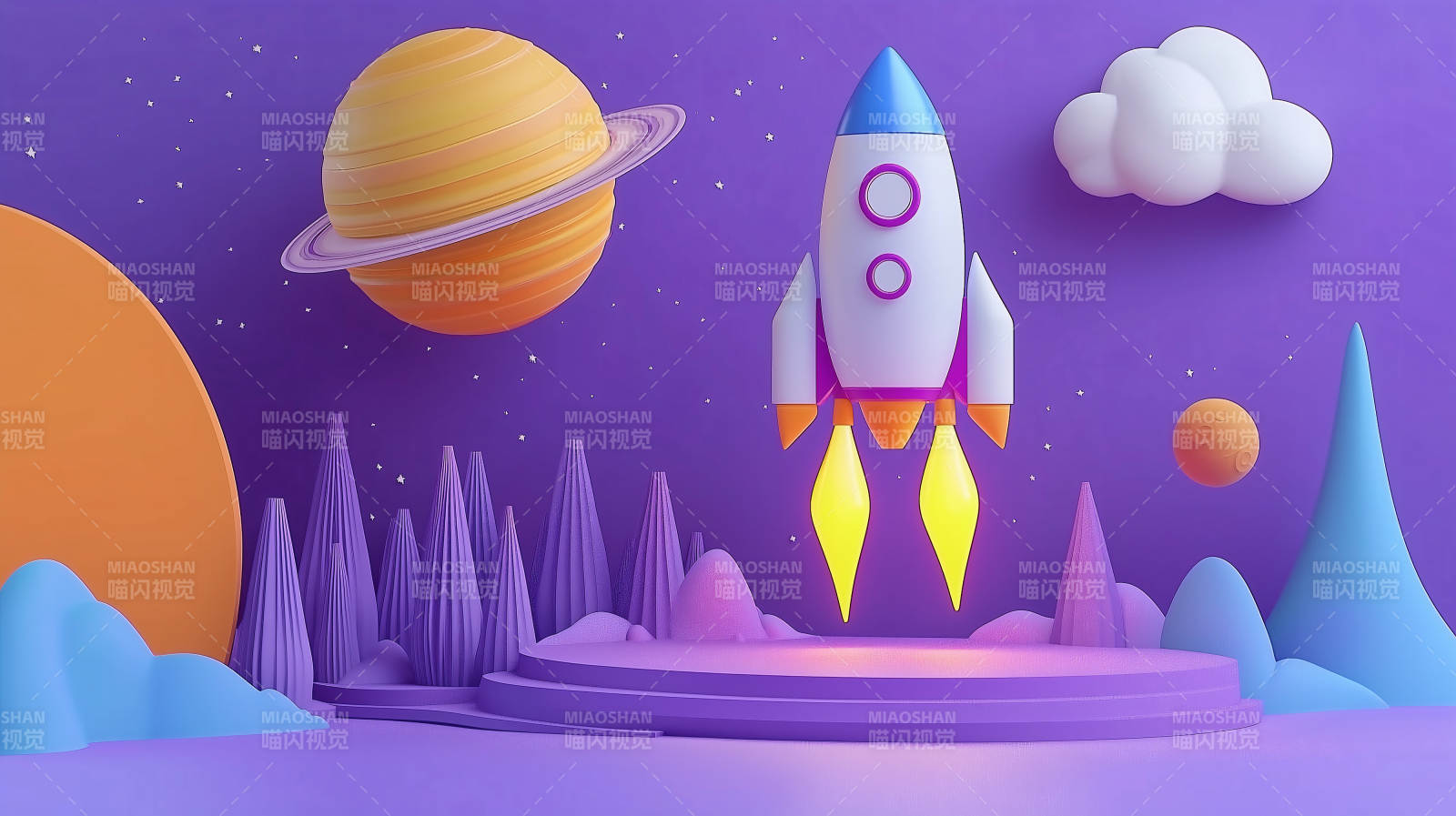 梦幻宇宙火箭之旅图片