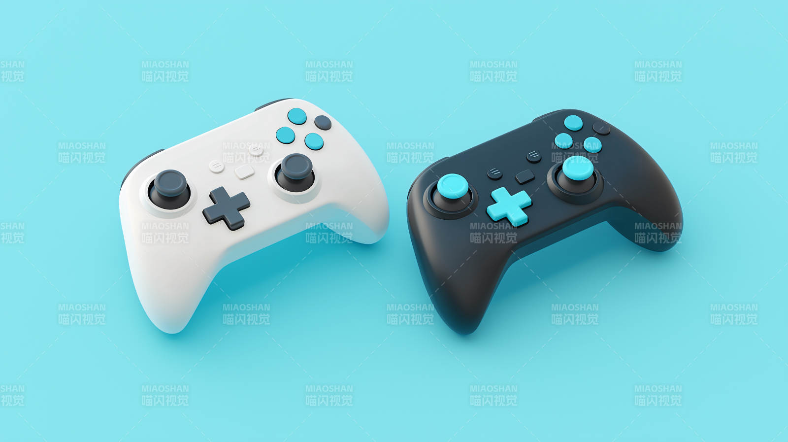 游戏手柄特写图片