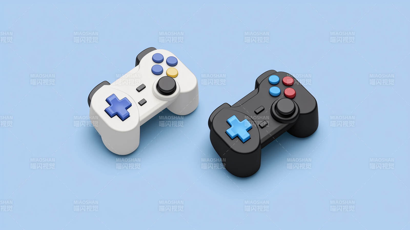 游戏手柄特写图片