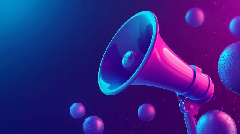 炫彩扩音器图片