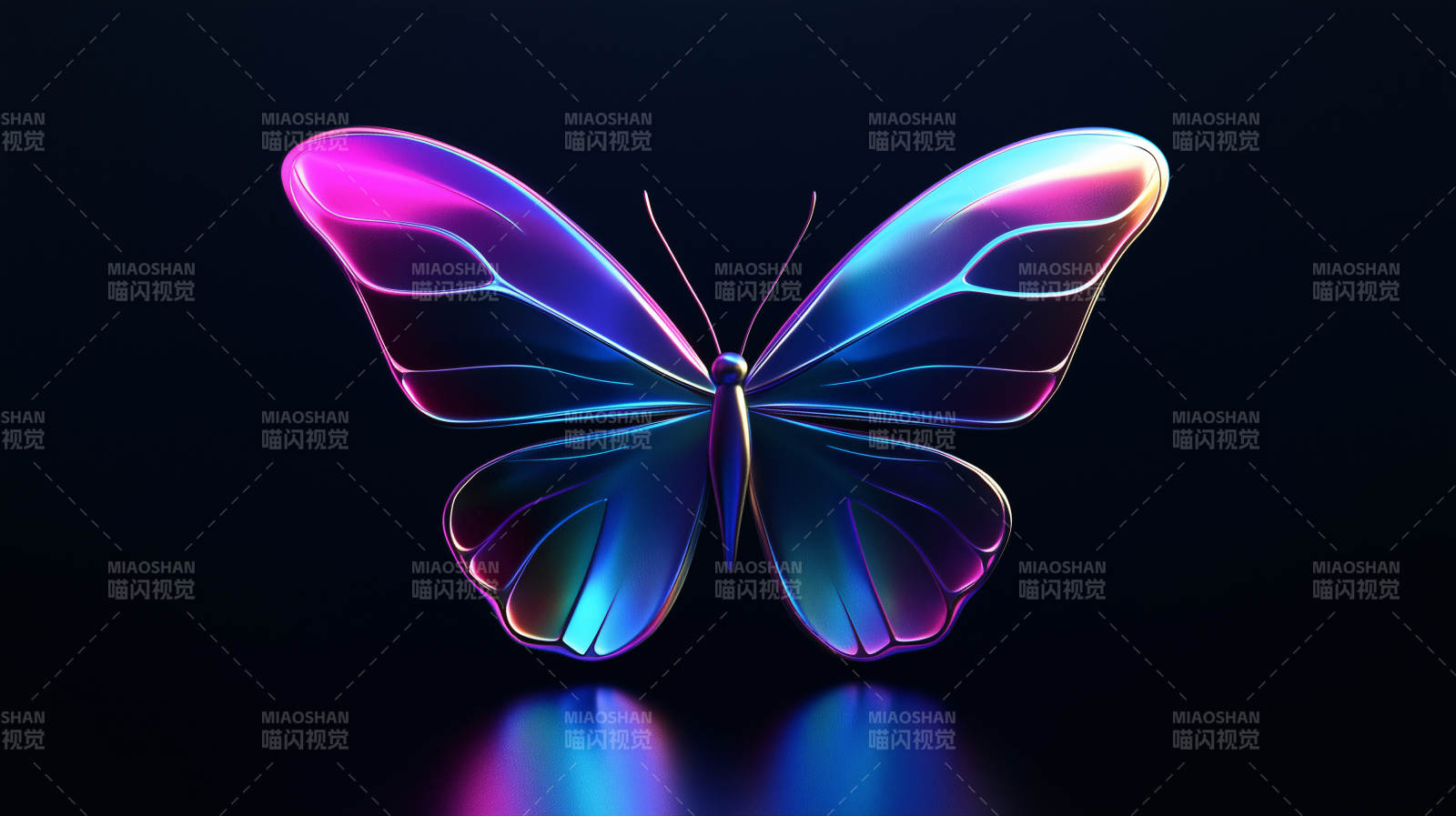 梦幻光影蝶图片