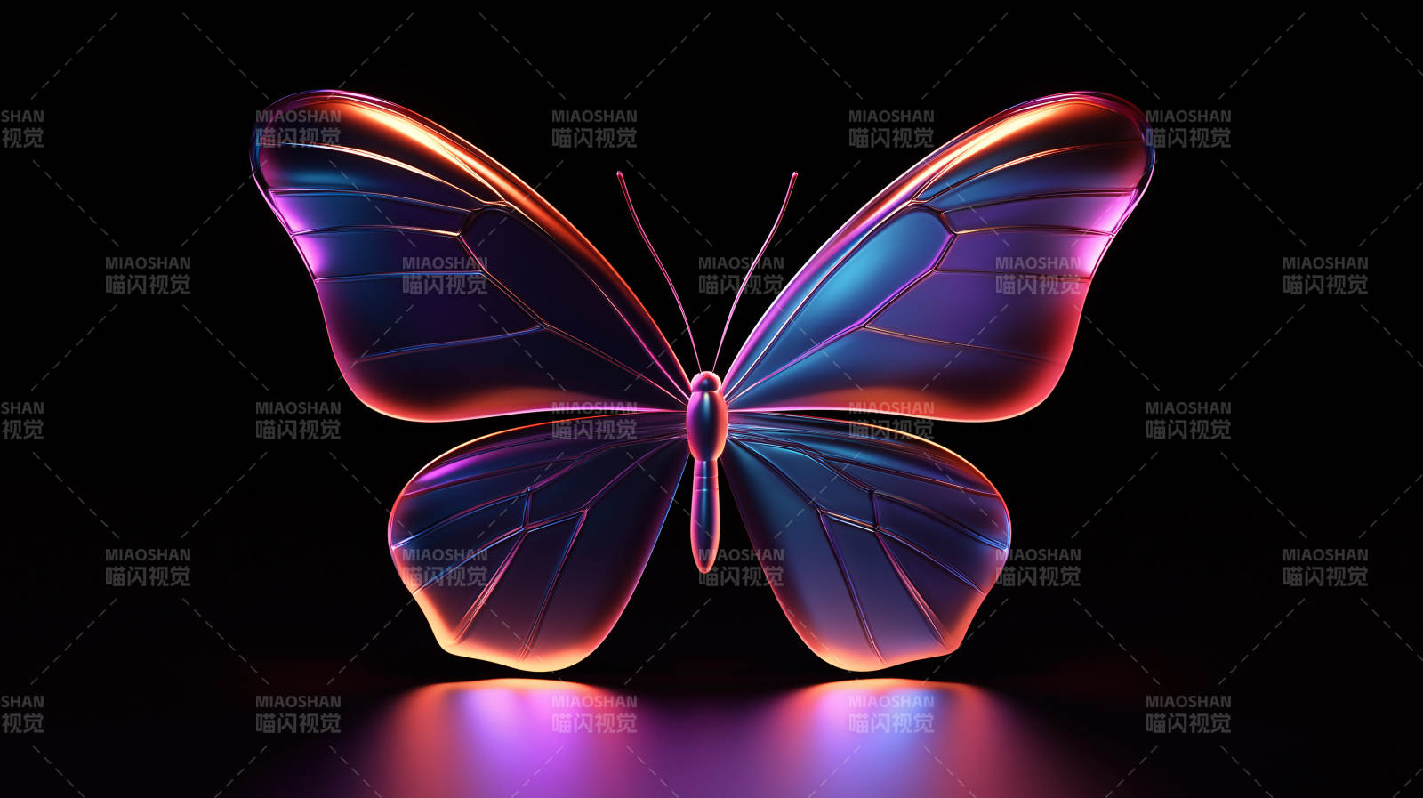 梦幻光影蝶图片