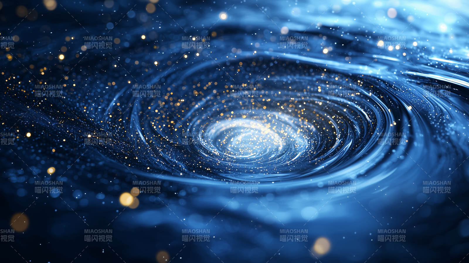 梦幻光影水波图片