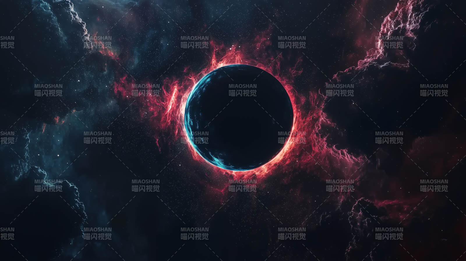 暗黑星云中的神秘星球图片