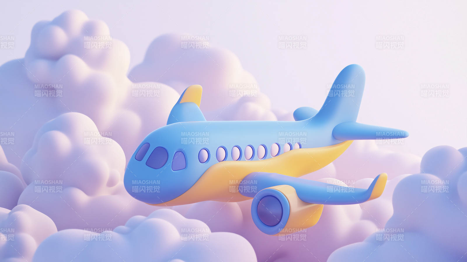 可爱卡通飞机图片