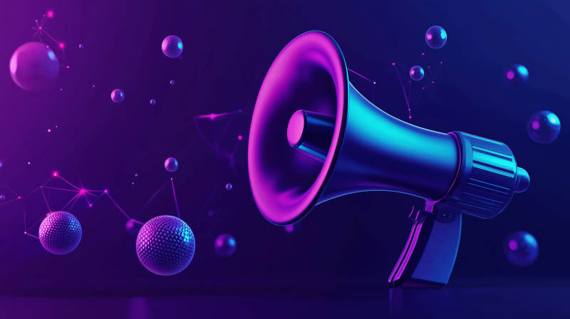 炫彩扩音器图片