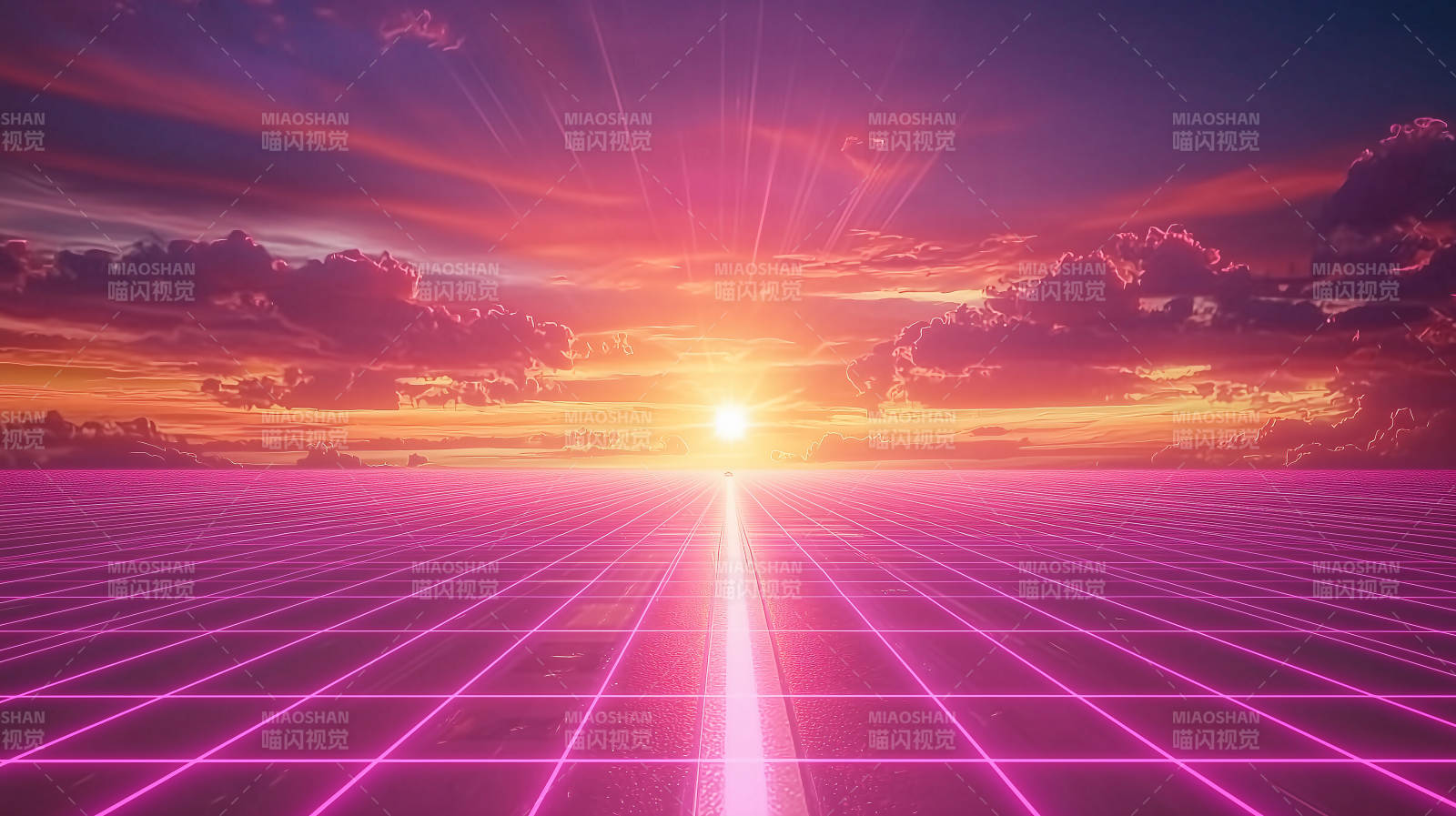 赛博朋克复古未来公路图片