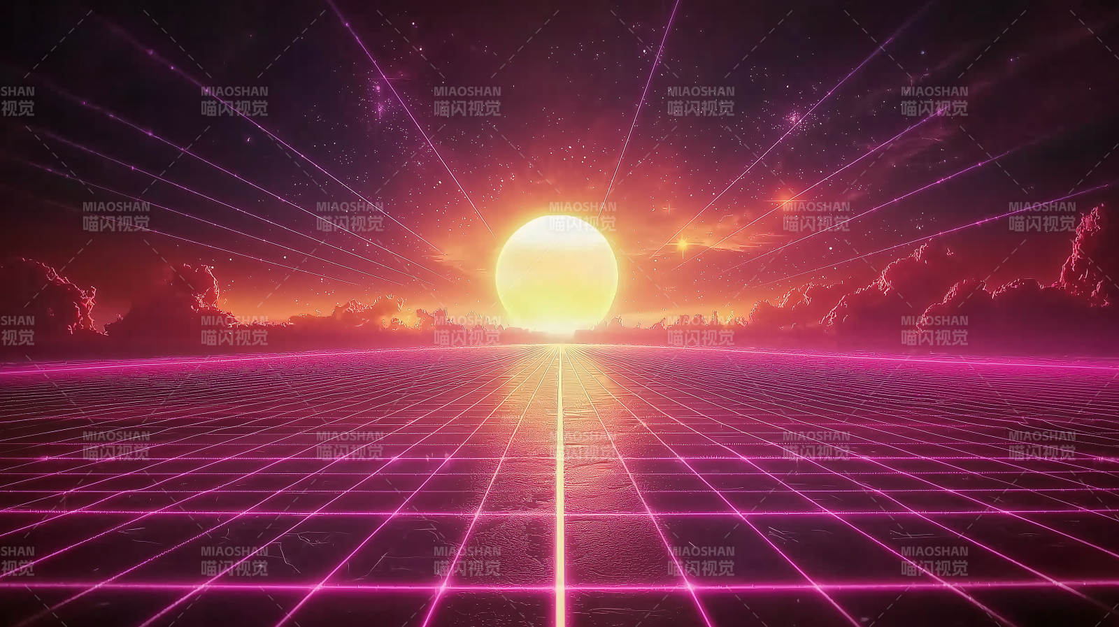 赛博朋克复古未来公路图片