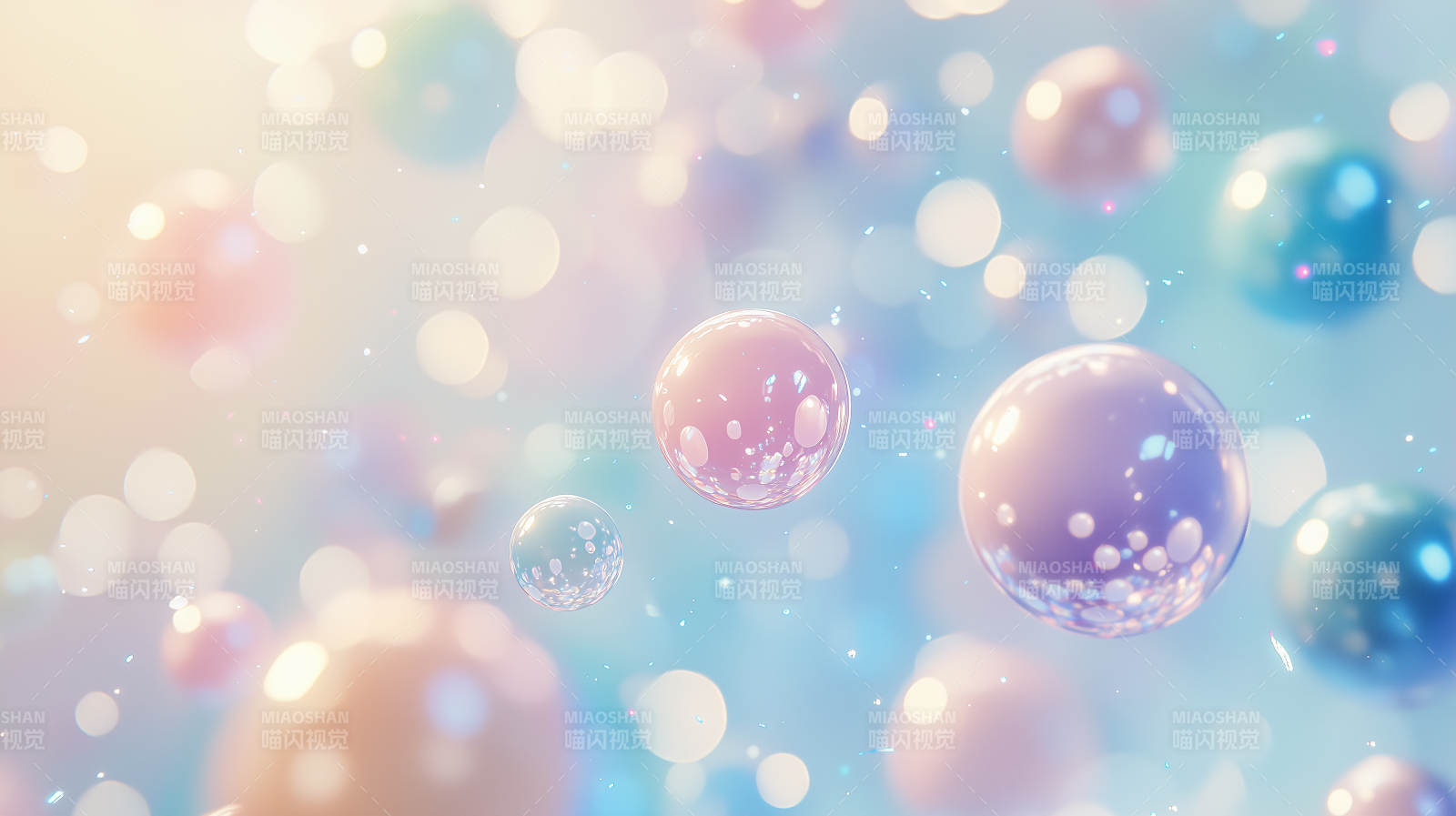 彩色球体背景图片