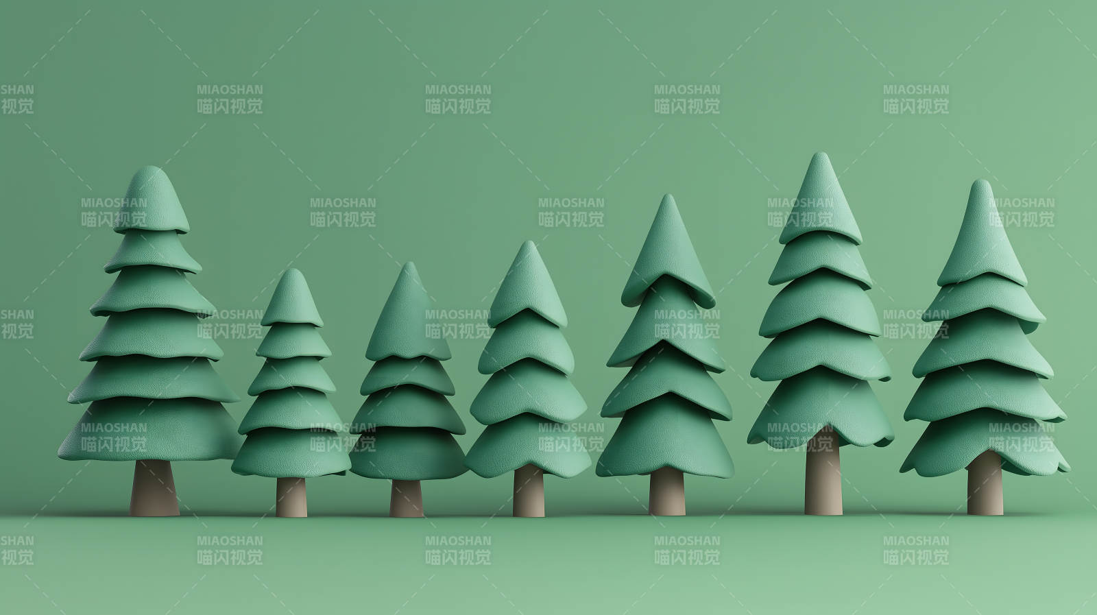 卡通风趣味圣诞树图片