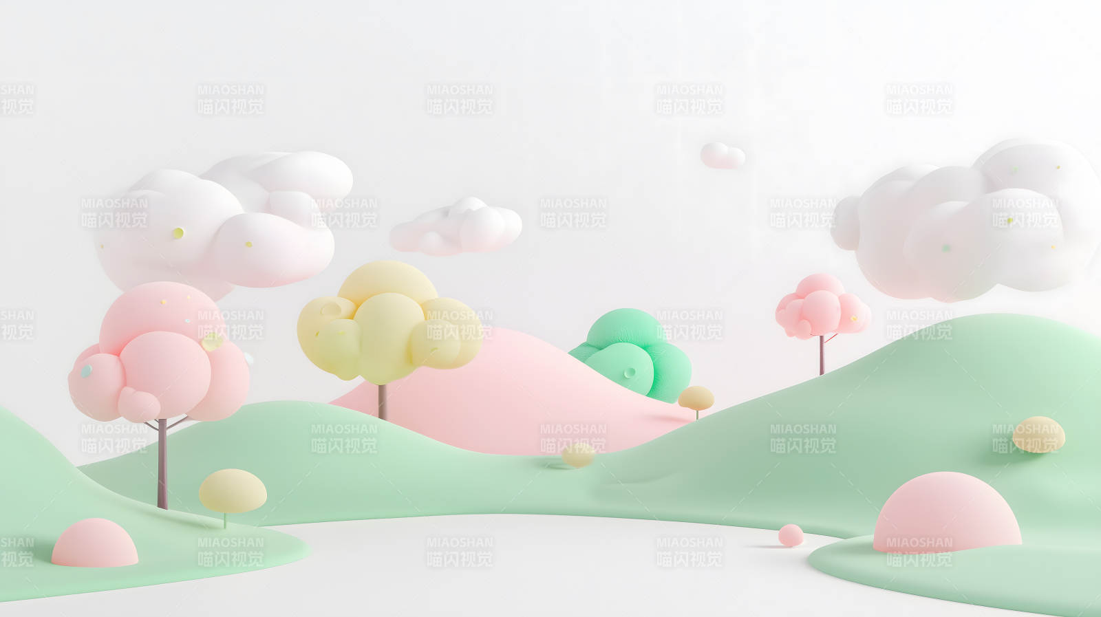 糖果色梦幻田园图片