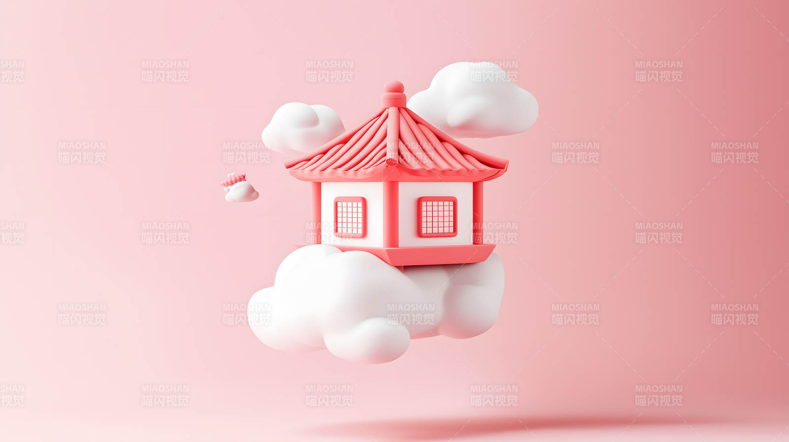 云端之上的梦想小屋图片