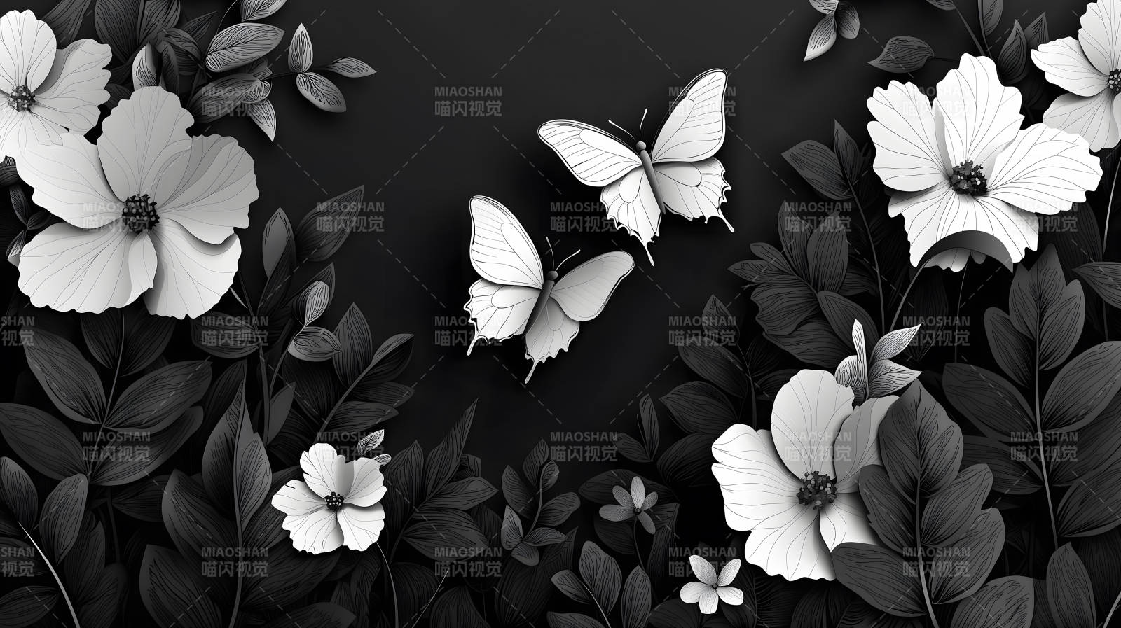 纯洁优雅纸雕艺术图片