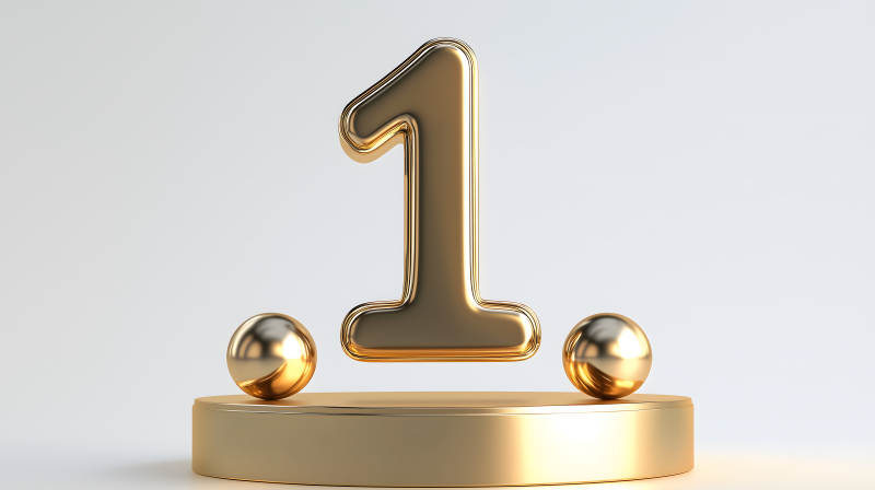 金色数字一的荣耀图片