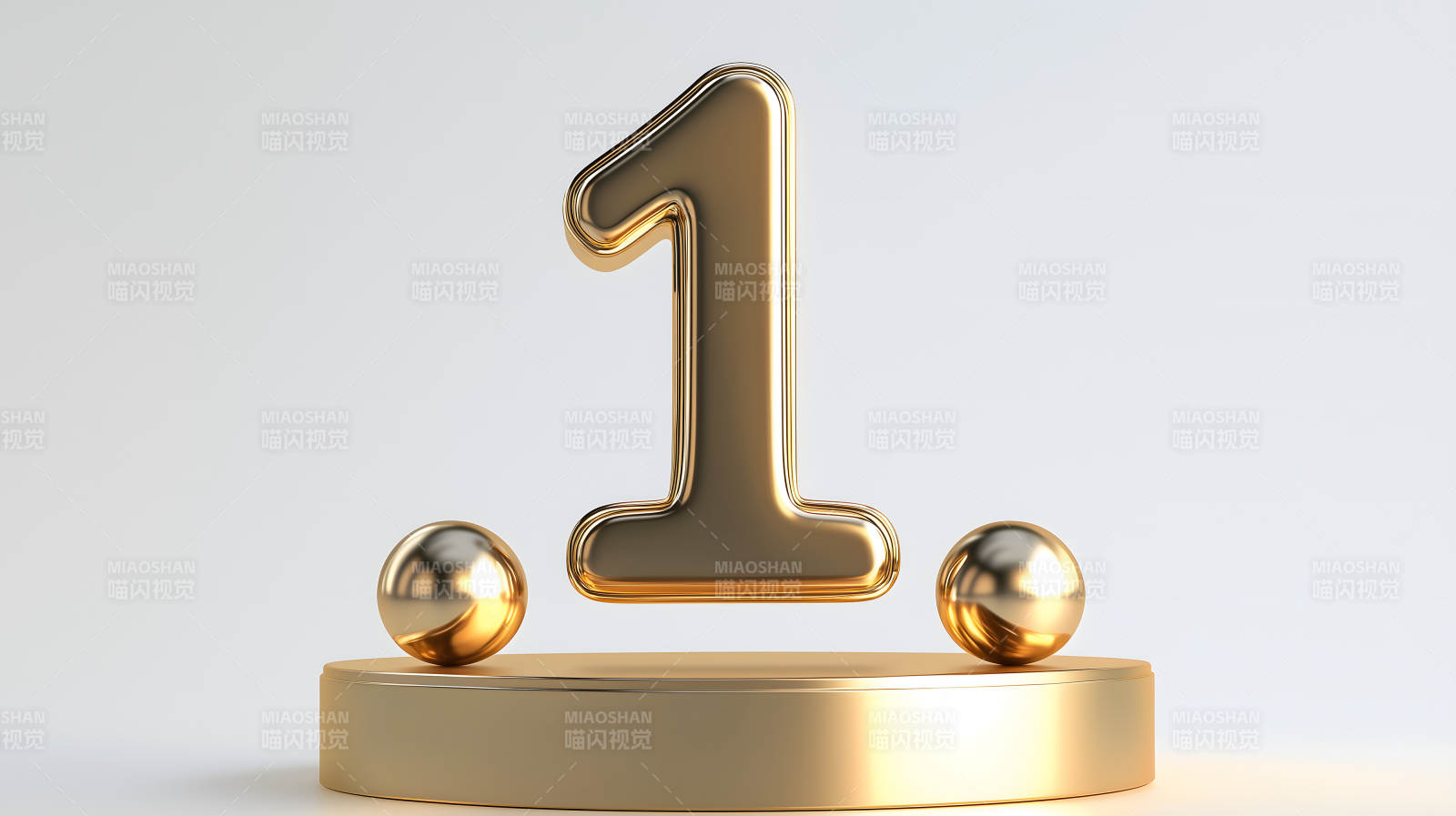 金色数字一的荣耀图片
