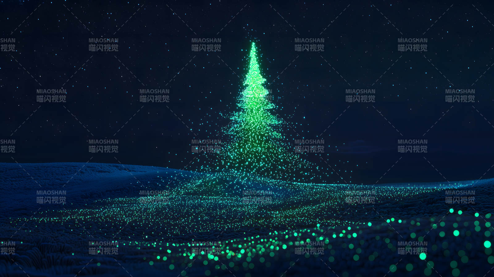 圣诞星夜的宁静之美图片