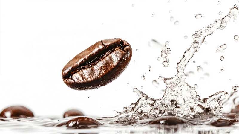 咖啡豆的华丽绽放图片