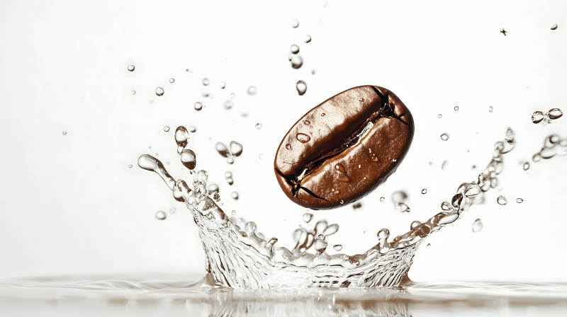 咖啡豆的华丽绽放图片