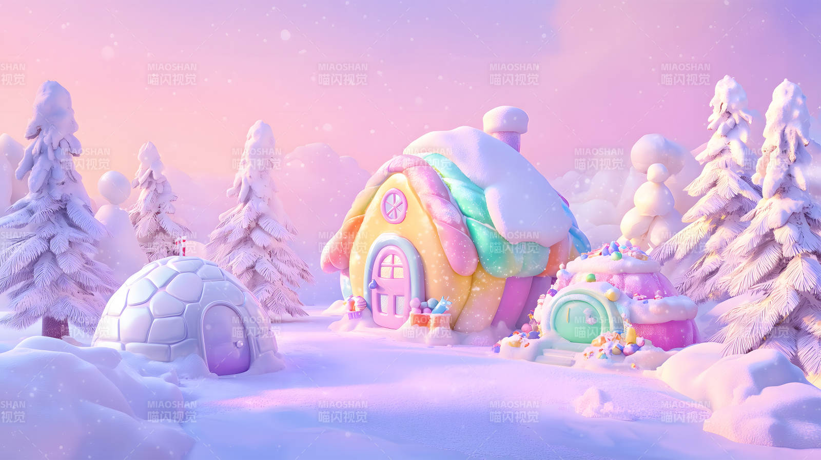 糖果屋的冬日梦境图片