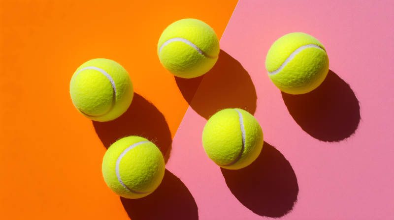 活力四射的网球运动图片