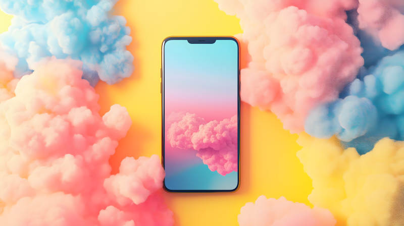 梦幻色彩的手机意境图片