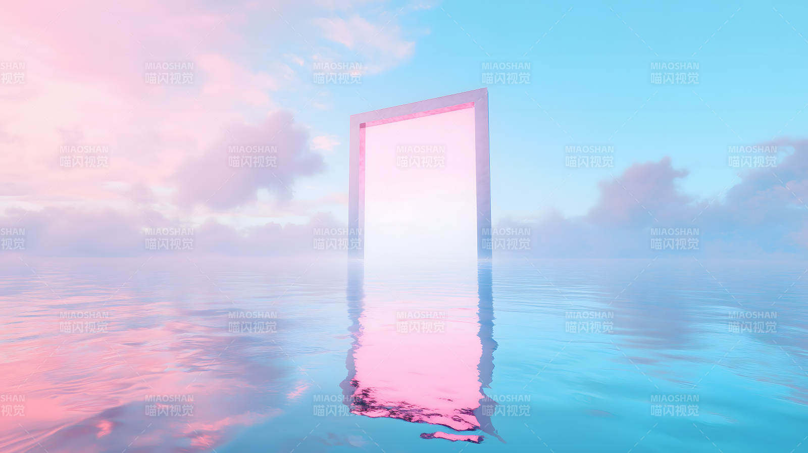 通往梦境的霓虹之门图片