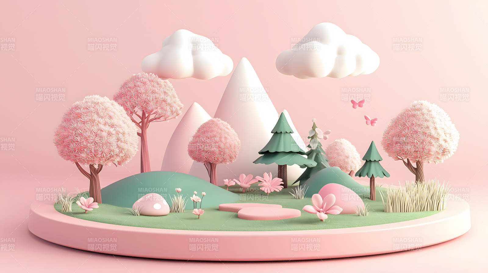 童话世界的迷你花园图片